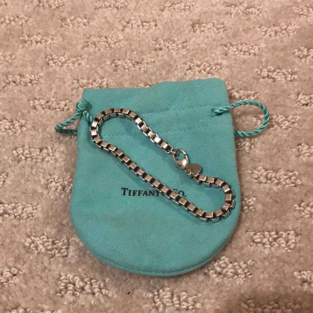 Authentic Tiffany & Co cube chain bracelet